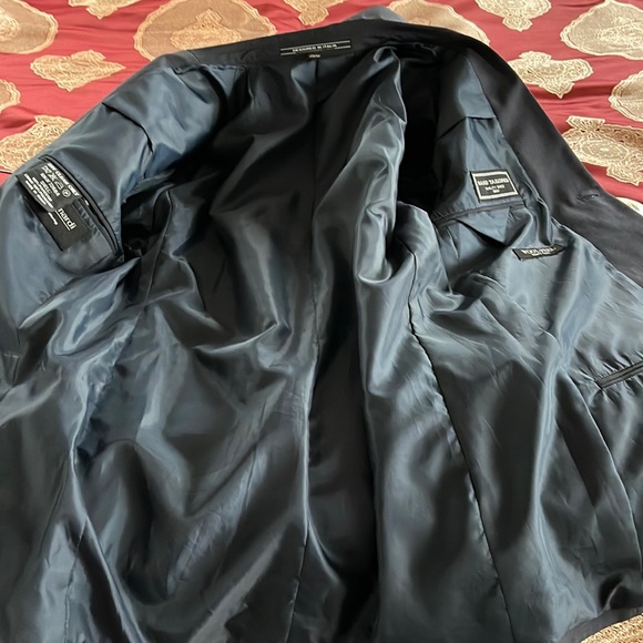 Leonardi Men’s Blazer Sport Coat Jacket Black 3 Buttons Size 38R - Picture 11 of 13